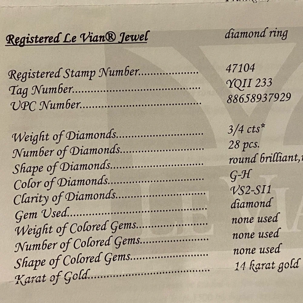 Le Vian 14 Karat White Gold Pretzel Ring - Picture 9 of 15